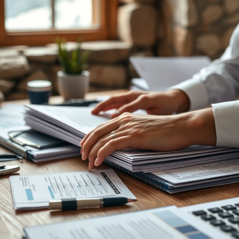 Roke računovodje ob urejenih finančnih dokumentih